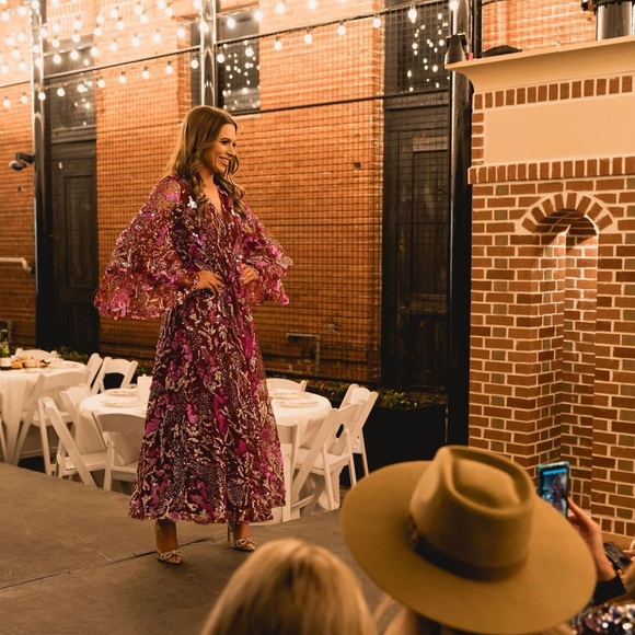 Selling NWT BuddyLove maxi sequin dress size small - Picture 3 of 3